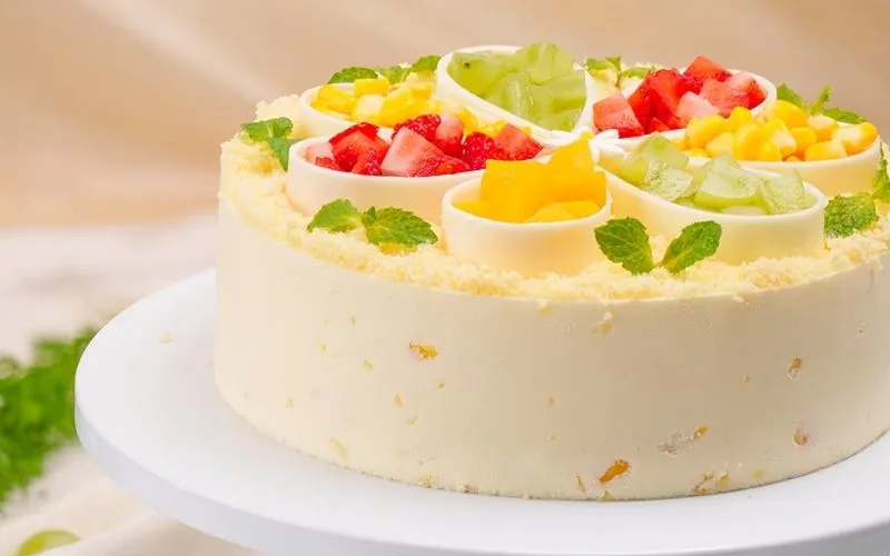 Bánh kem bắp thơm bùi phù hợp với khẩu vị của cả người lớn và trẻ nhỏ