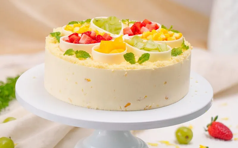 mẫu bánh kem đẹp cho bé vị bắp non thơm ngọt thanh mát