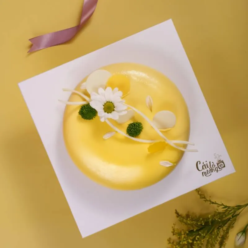 Bánh Entremet tráng gương cao cấp dành tặng sếp nữ