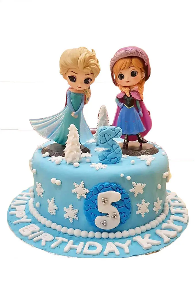 Bộ sưu tập nhân vật Frozen phiên bản Chibi trên bánh