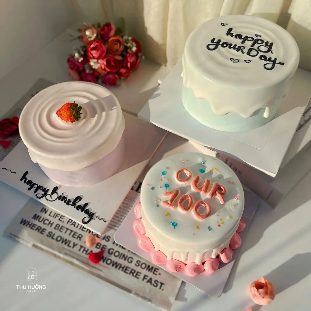 Bánh sinh nhật kem chảy Hàn Quốc