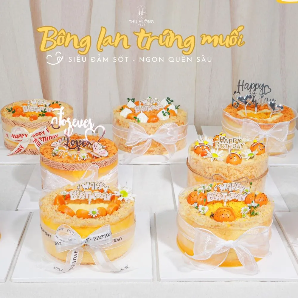 Bánh bông lan trứng muối Thu Hương Cake