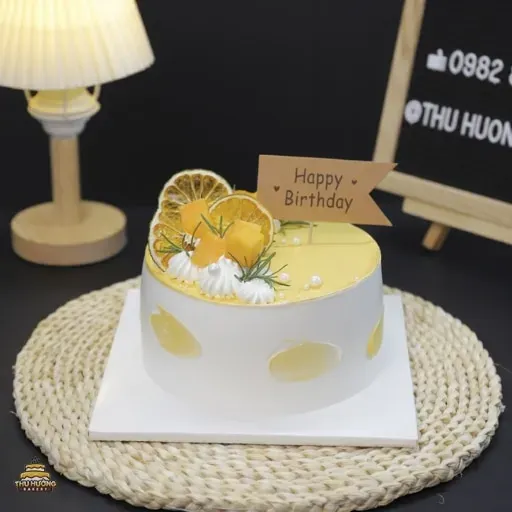 Bánh rút tiền cam xoài vàng tươi