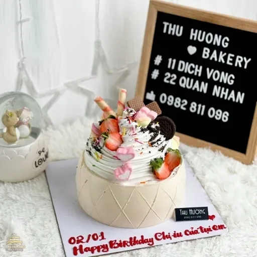 Bánh rút tiền hình cốc kem mới lạ