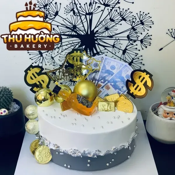 Bánh sinh nhật tiền đô đẹp