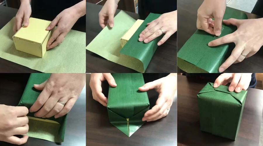 Các bước hướng dẫn gói quà hộp vuông đơn giản và thẩm mỹ