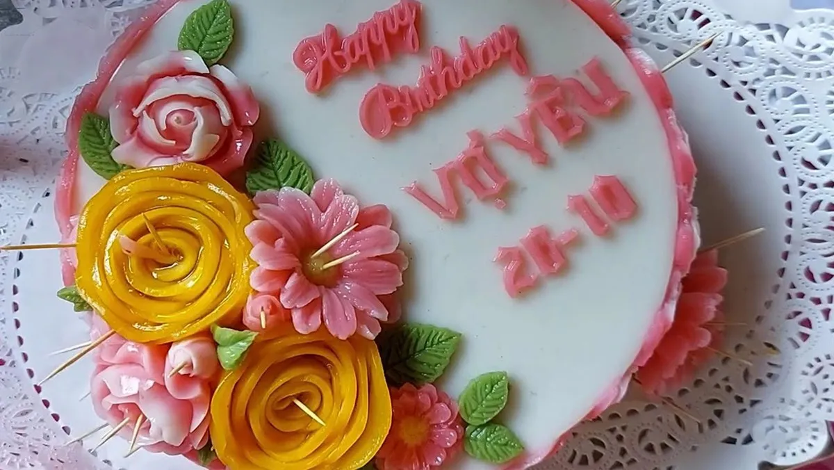 Mẫu bánh sinh nhật rau câu trái cây thanh mát được yêu thích nhất 2026