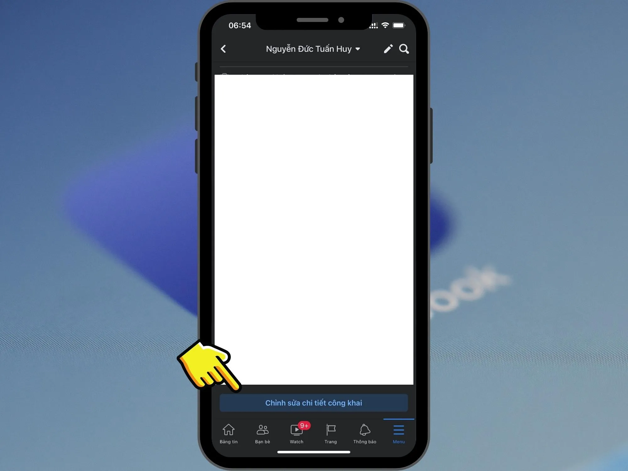 Cách tắt thông báo sinh nhật trên FB bằng Điện thoại - Bước 1