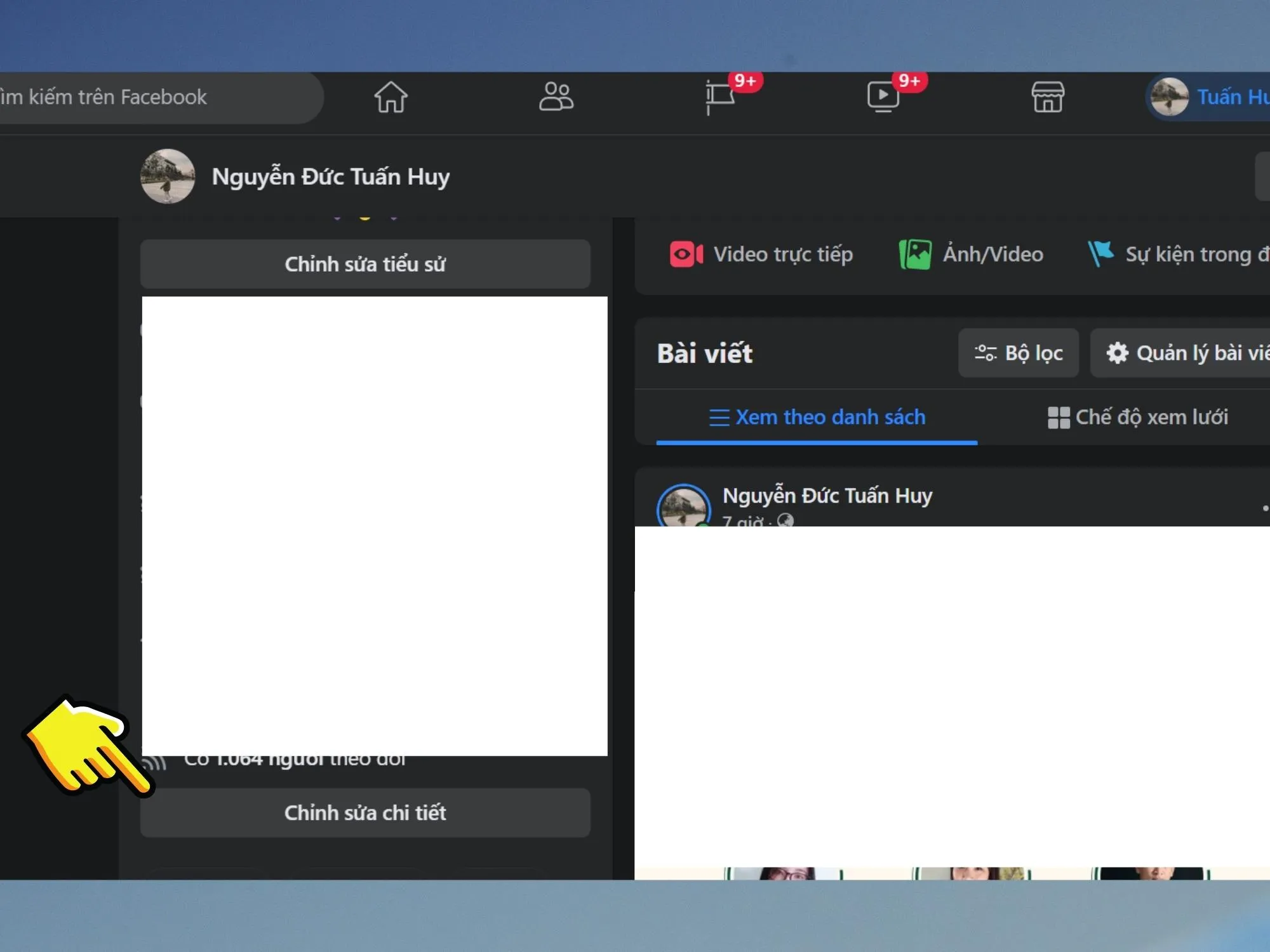 Cách tắt thông báo sinh nhật trên Facebook bằng máy tính - Bước 1