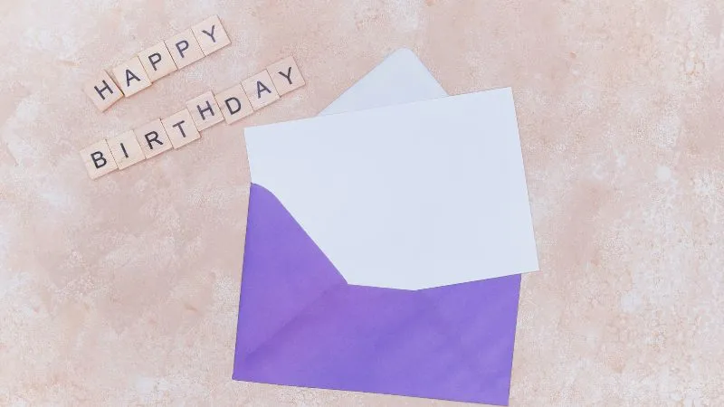 Mẫu thiệp sinh nhật thanh lịch