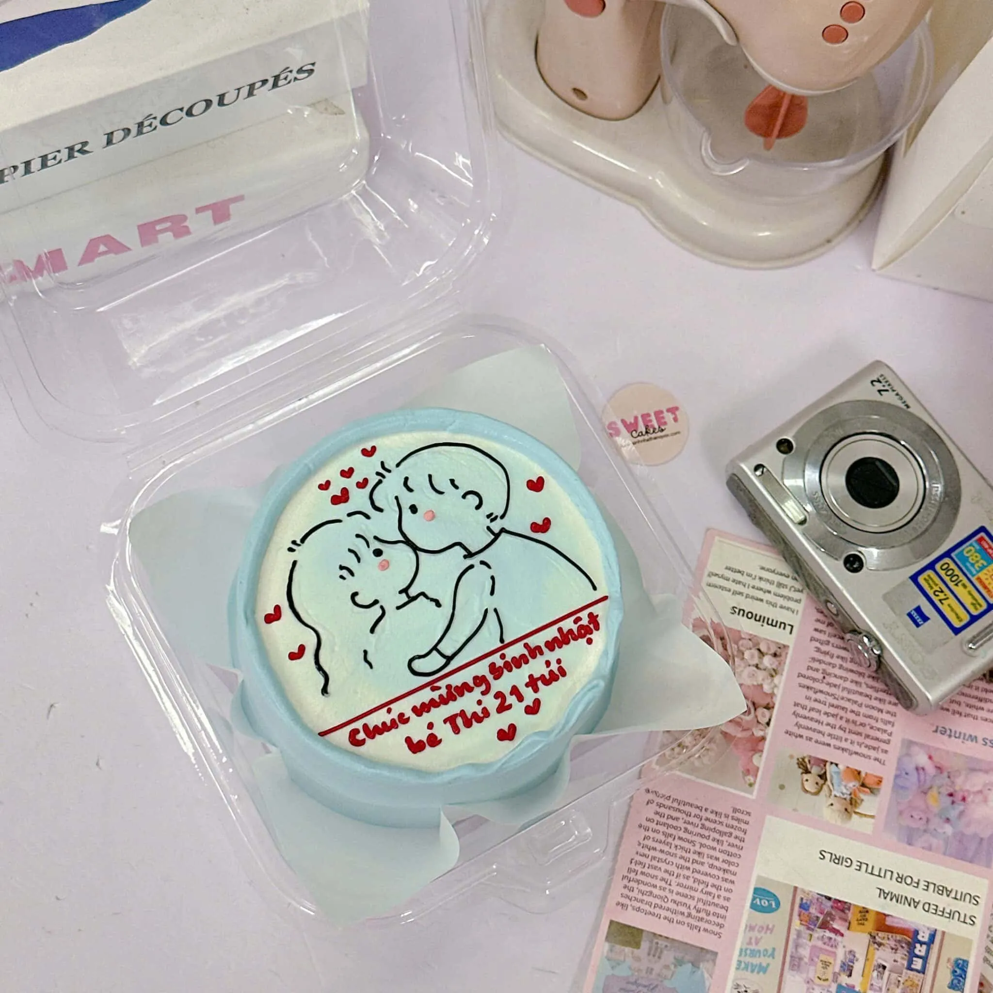 Bánh sinh nhật phong cách cặp đôi