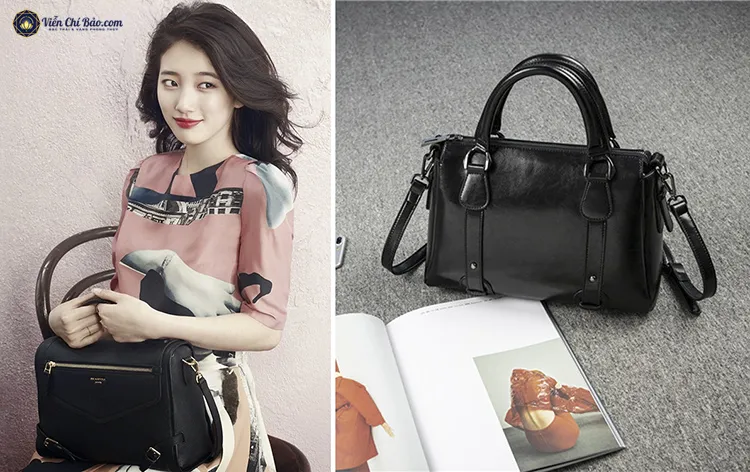 Túi xách da cao cấp hỗ trợ các cô giáo đựng giáo án và laptop