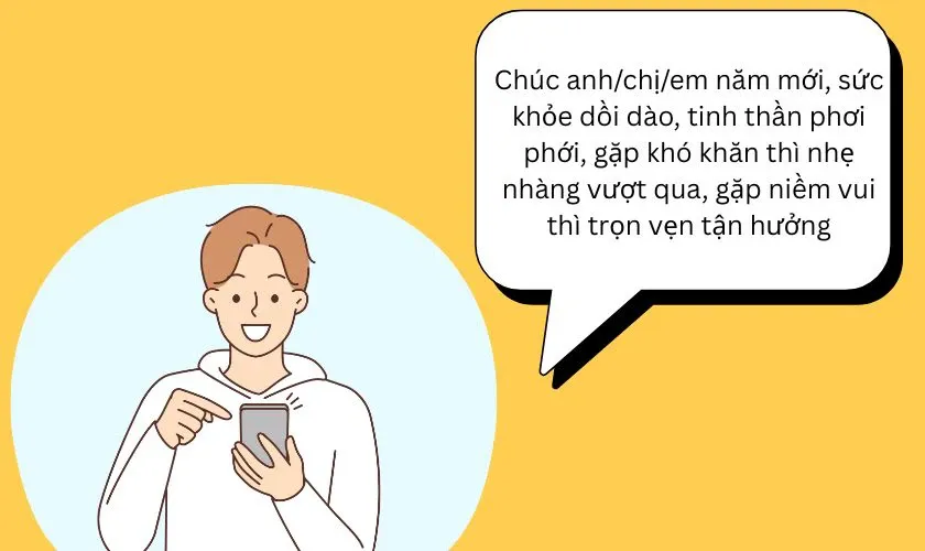 Mẫu tin nhắn chúc Tết anh chị em ấm áp năm 2026