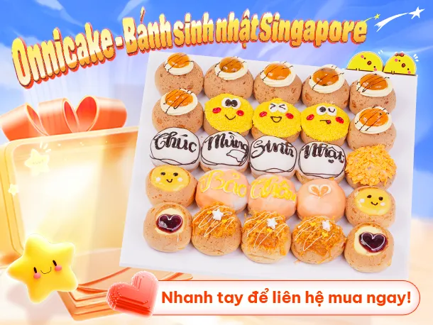 Liên hệ đặt bánh kem Singapore Cần Thơ nhanh chóng