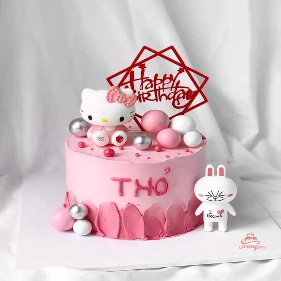 Bánh kem Hello Kitty cho bé gái