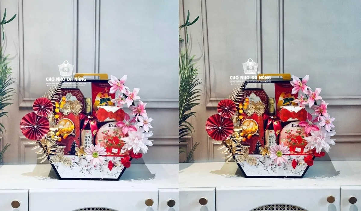 Đa dạng các loại phụ kiện gói quà Tết đẹp mắt