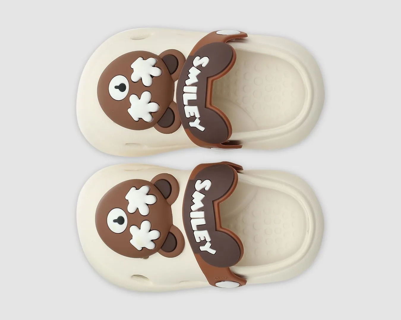 Dép sục cho bé HappyTime S708 màu trắng sữa