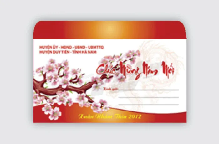 Dịch vụ in phong bì chúc mừng năm mới