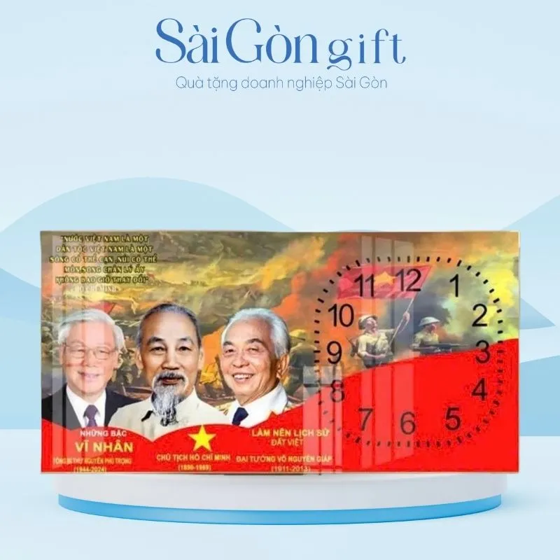 Đồng Hồ Tráng Gương Quà Tặng Kỷ Niệm 2/9