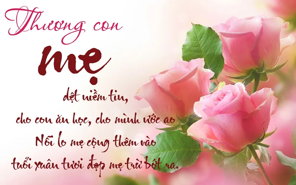 Mẫu thiệp chúc mừng 8/3 gắn liền với tình cảm gia đình ấm áp