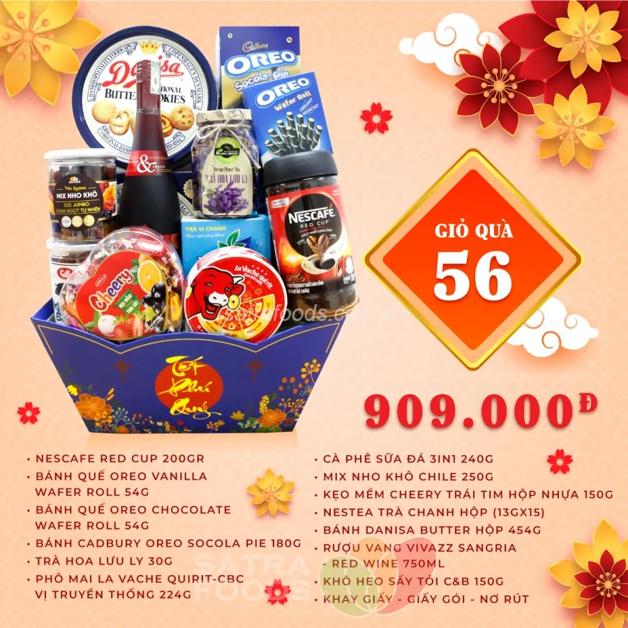 Quy trình đóng gói chuyên nghiệp đảm bảo giỏ quà không bị xô lệch