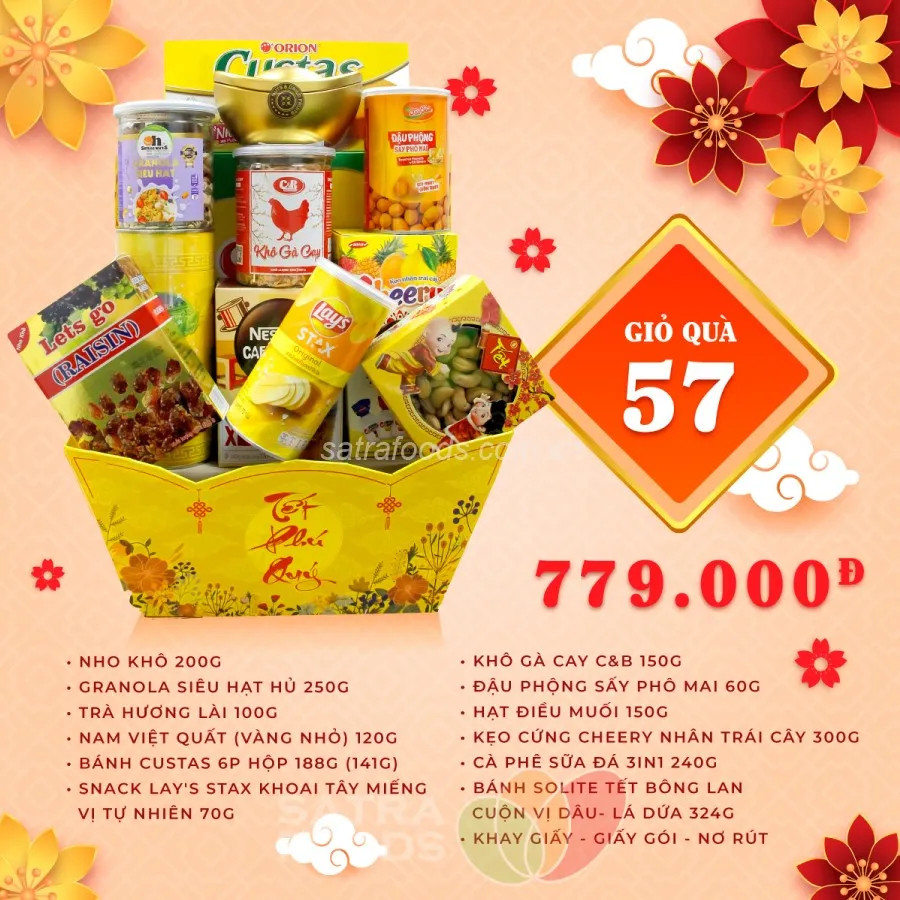 Giỏ trái cây kết hợp hoa tươi – xu hướng quà tặng cao cấp năm 2026