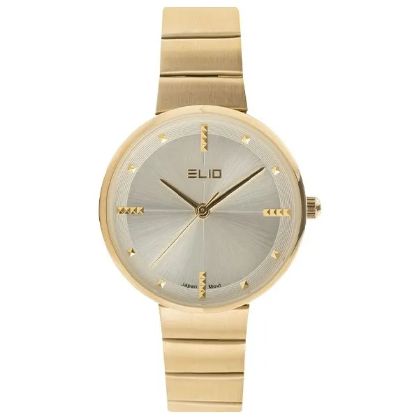 Đồng hồ Elio EC009-02 màu vàng nổi bật