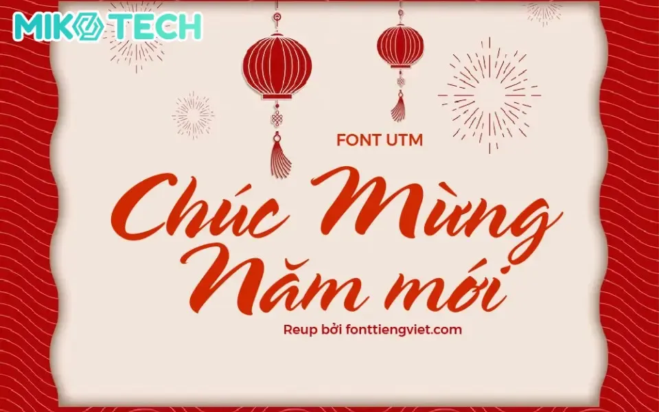 Font UTM Spring nhẹ nhàng