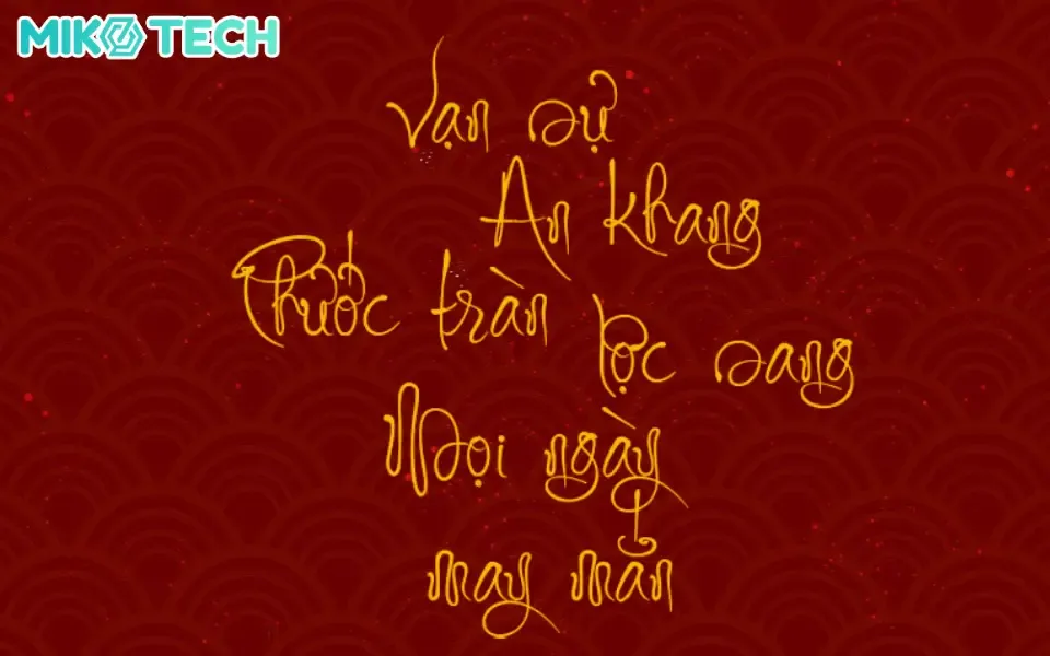 Font Thư pháp Bút Bi độc đáo