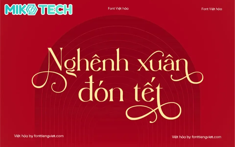 Font Angrela Display sang trọng