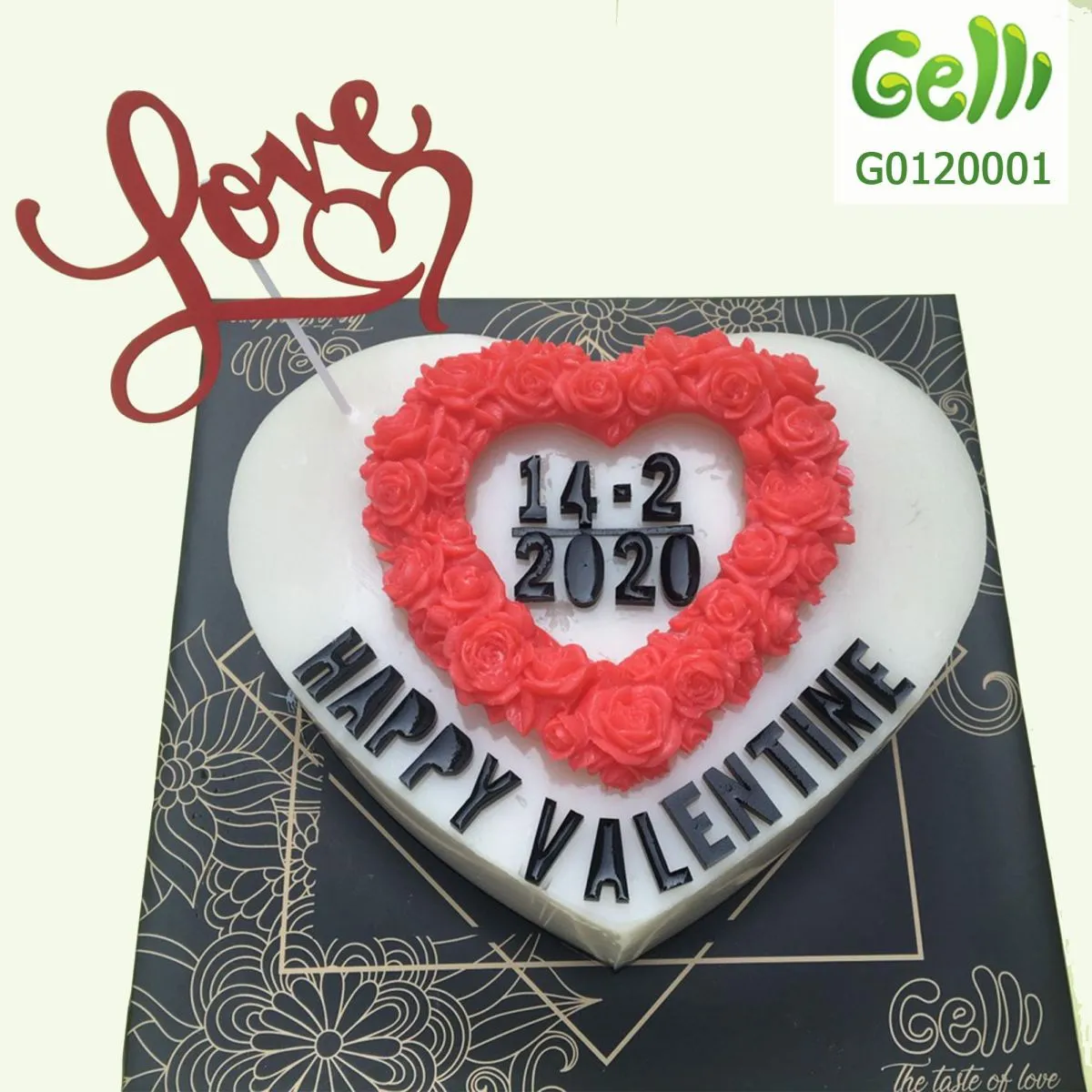 Mẫu bánh Valentine size nhỏ phù hợp cho buổi hẹn hò riêng tư