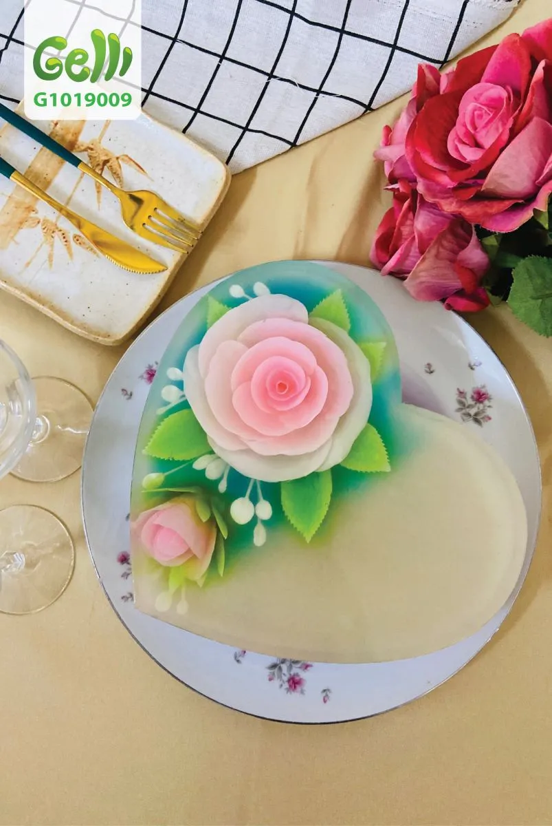 Bánh kem Valentine tạo hình trái tim 3D tinh xảo