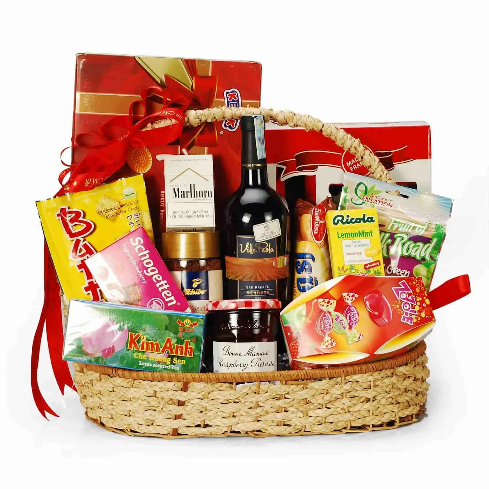 Giỏ quà Tết được thiết kế nghệ thuật tại Lala Shop