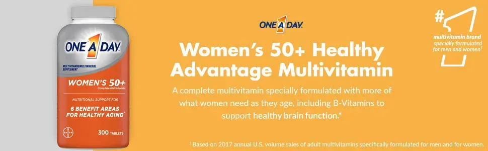Giới thiệu Vitamin Tổng Hợp One A Day Cho Phụ Nữ Trên 50 Tuổi, 300 viên