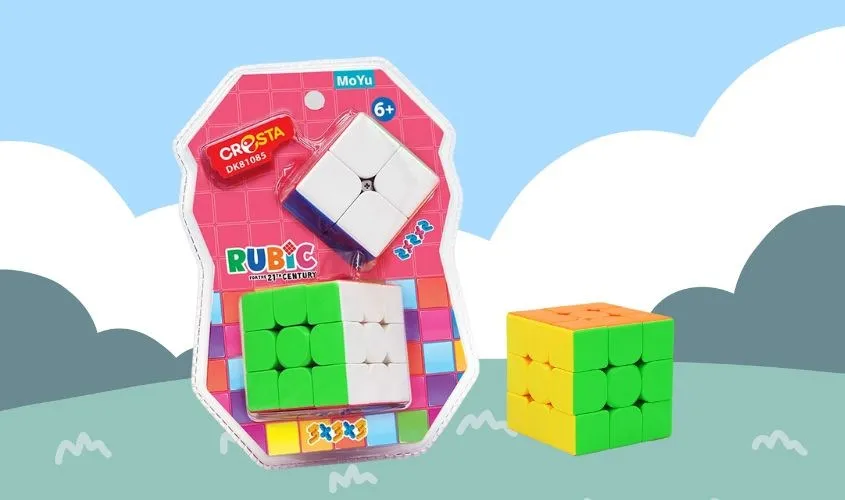 Đồ chơi rubik 3x3x3 kèm rubik nhỏ 2x2x2 Duka DK81085
