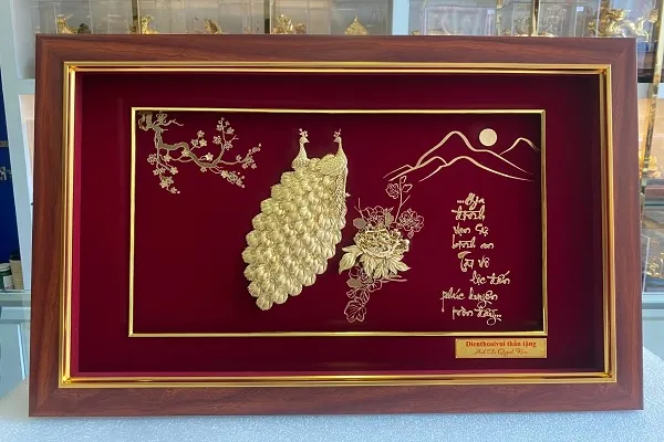 Tác phẩm tranh nghệ thuật dát vàng cao cấp của V&T Gold