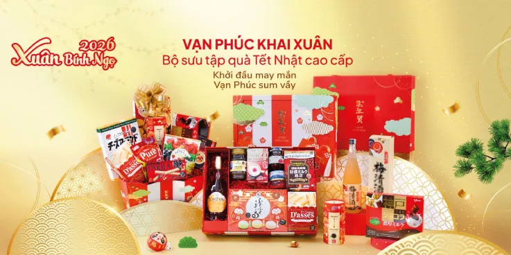 Bộ sưu tập giỏ quà tết hàng nhật 2026 – Vạn Phúc Khai Xuân đẳng cấp và tinh tế