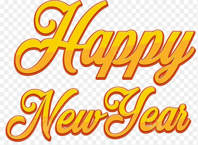 Mẫu thiết kế Happy New Year vector phong cách tối giản