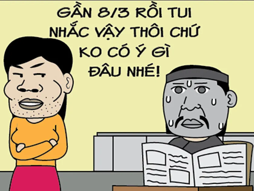 Hình ảnh đẹp chúc mừng ngày 8 3 vui vẻ tạo tiếng cười