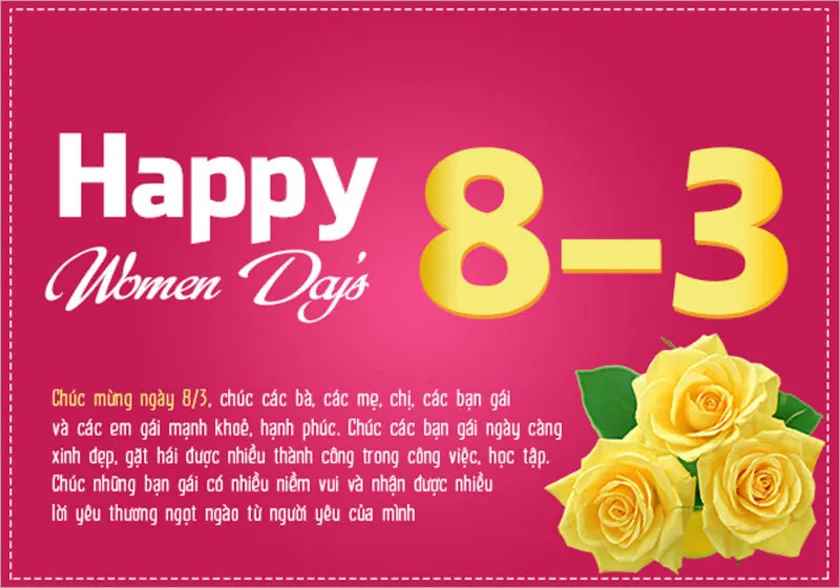 Thông điệp tôn vinh phụ nữ ngày 8/3