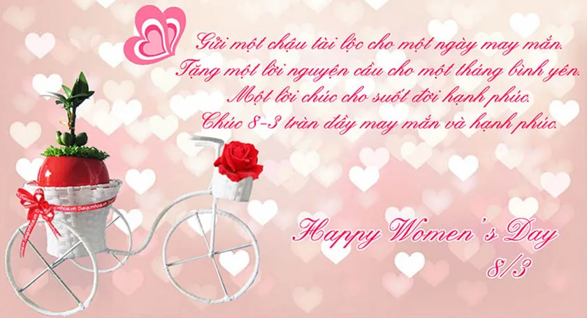 Hình ảnh chúc 8/3 mang ý nghĩa nhân văn sâu sắc