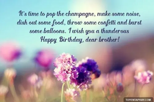 Thiệp chúc mừng sinh nhật anh trai tiếng Anh
