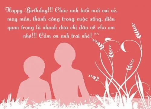 Hình ảnh sinh nhật anh trai độc lạ