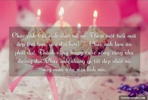 Ảnh mừng sinh nhật anh trai ý nghĩa