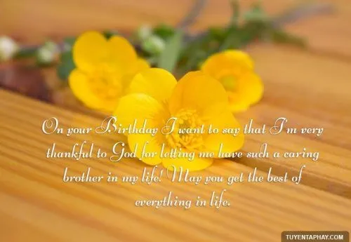 Ảnh chúc mừng sinh nhật anh trai sáng tạo