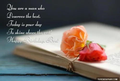 Ảnh sinh nhật anh trai phong cách vintage