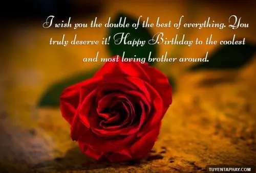 Ảnh mừng sinh nhật anh trai cảm động
