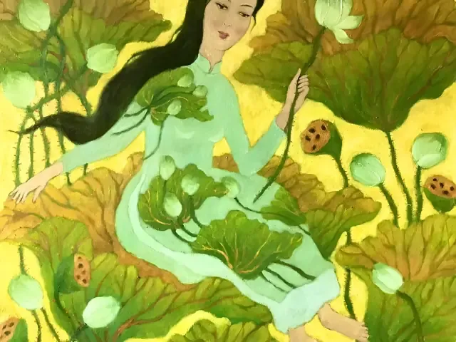 Tranh Vẽ Cô Gái Mặc Áo Dài – Vẻ Đẹp Truyền Thống Và Nghệ Thuật