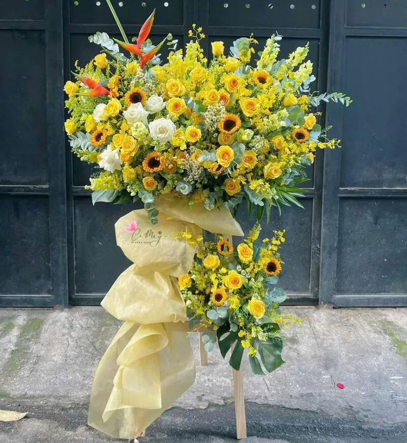 Lẵng hoa sang trọng, tinh tế và rực rỡ