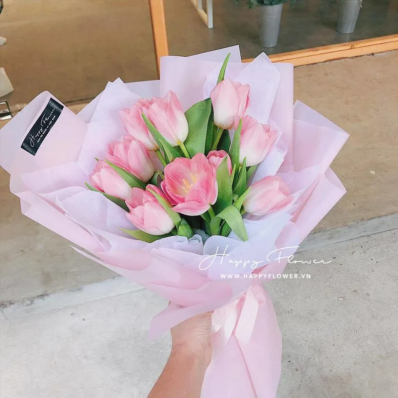 Bó hoa tulip nhập khẩu đẹp mắt tặng sinh nhật